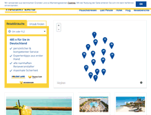 Tablet Screenshot of holidayland.de
